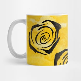 Abstract Primary Roses Mug